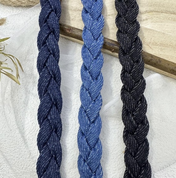Denim trim, decor trimming for costume design sewing embellishment bridal trim headwear dress coat cuff collar bag home deco Sold by 1 yard