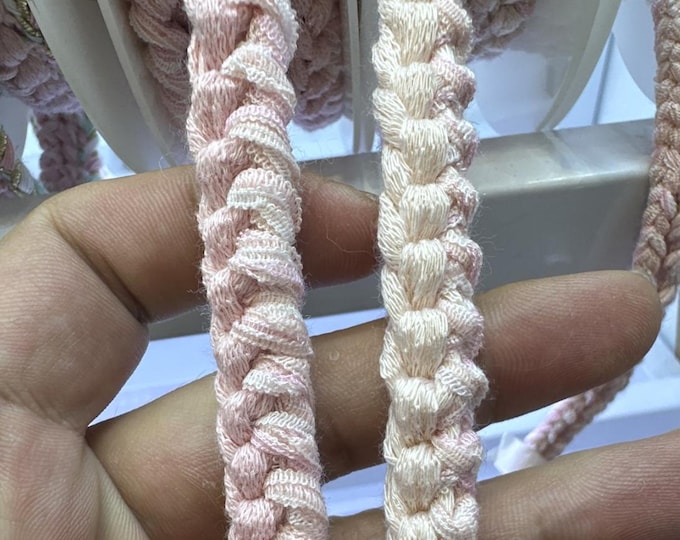 Braided Lace Trim, Costume Design Sewing, Bridal Headwear (Sold by 1 Yard)
