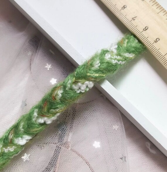 Green Collection Lace trim, decor trimming for costume design sewing bridal trim headwear dress coat cuff collar bag Sold by 1 yard