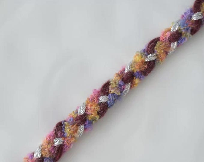 Braided Ribbon Trim, Costume Design Embellishment, Sold by 1 Yard