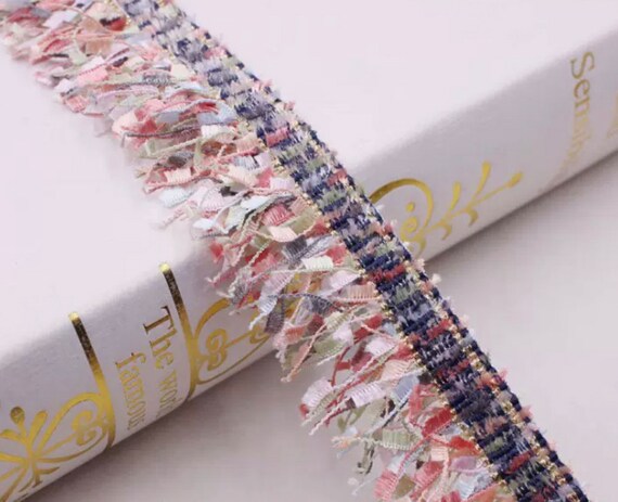 Tassel Fringe Lace trim ribbon for costume design bridal trim headwear dress coat cuff collar bag home deco Sold by 1 yard