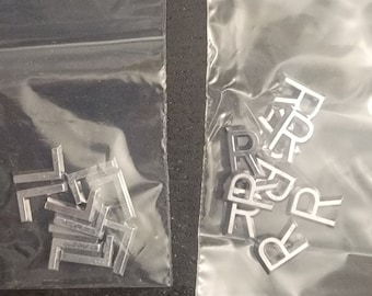 Set of 10 Lead Letters (1/2") - Choice of L or R. Perfect for homemade xray markers