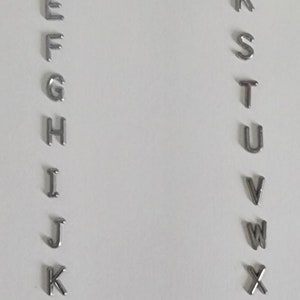Lead letters set complete alphabet (A-Z) - 26 total letters - 46 cents per letter