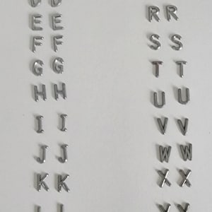 Bleibuchstaben - Komplettes Alphabet A-Z (52 Stück, je 2 Stück)