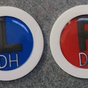 Personalized Xray Markers, Low Profile, Circle with Initials