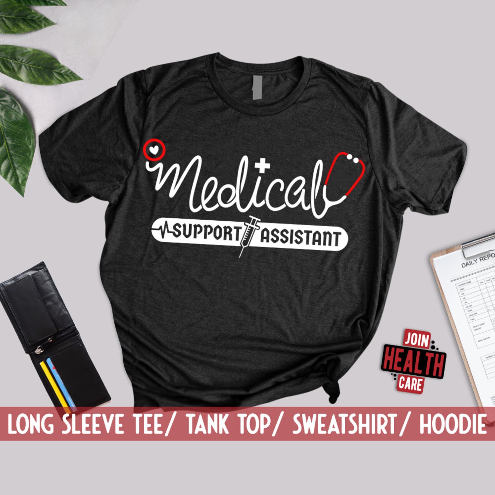 MSA Medical Support Assistant Shirt/ Health Clinical Assistant Etsy