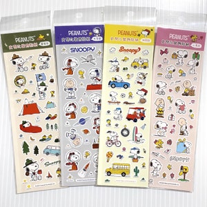 Peanuts Snoopy Stickers Cute Planner Decor Deco Sticker Scrapbooking Journaling