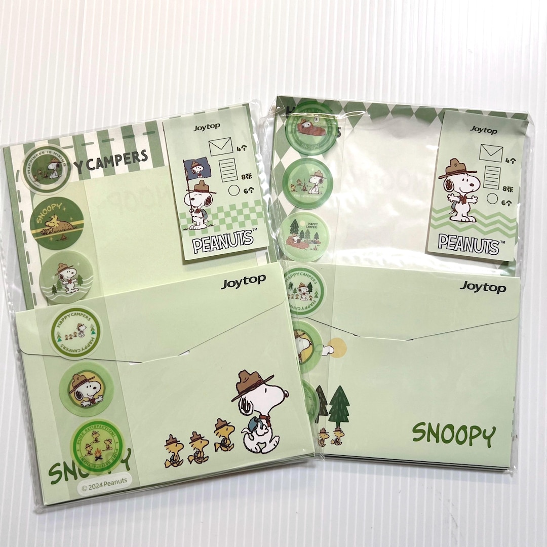 Peanuts Snoopy Letter Set Cute Envelope Set Penpal Snail Mail Friends ...