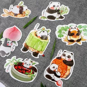 Lot de 30 cartes postales panda, petites cartes, cartes postales de scrapbooking, cartes postales impaires, cartes postales d'animaux, marque-page, journal éphémères
