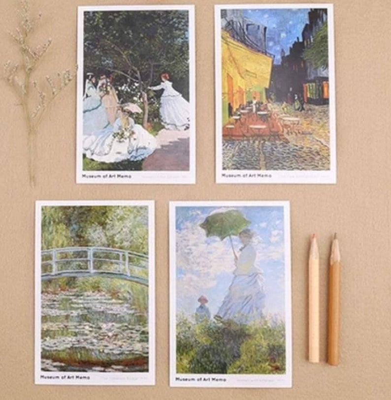 FREE SHIPPING 30pcs Museum Postcard Set Art Postcards Painting Etsy