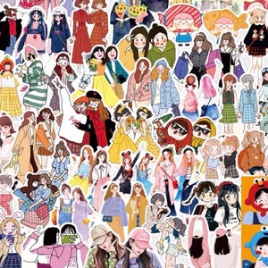 Paquete de 52 pegatinas para novias, mejores amigas, chicas, mujeres, compañeras de clase, hermanas, amigas, planificador, decoración, álbumes de recortes, diario, pegatinas decorativas.
