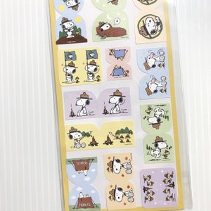 Adesivos Snoopy Peanuts Guia Marcador Adesivos Agenda Índice Marcador de Página Bonito Planejador Decoração Deco Adesivo Scrapbooking Diário