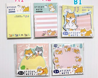 Shiba Inu Sticky Notes Dog Sticky Memo Pad Schedule Planner Decor