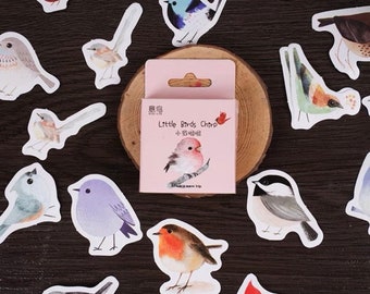 46pcs Bird Stickers Pack Birdie Animal Journaling Scrapbooking Planner Decor Deco Stickers