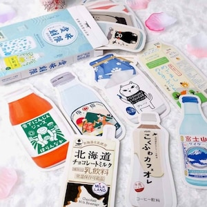 30pcs Japanese Drinks Postcard Set Cute Diecut Postcards Planner Decor Scrapbook Penpal Snail Mail