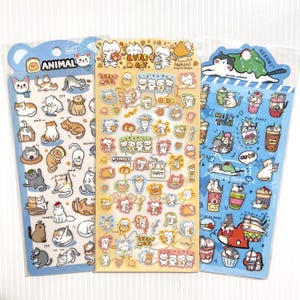 Katze Aufkleber Cute Kitty Deko Sticker Planer Decor Scrapbooking Journaling