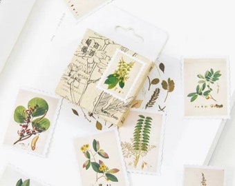 45pcs Plants Stickers Pack Leaf Green Botanical Planner Decor Deco Sticker Scrapbooking Journaling