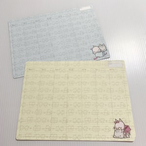 Cat Schedule Paper Set Undated Monthly Planner Paper Gift for Cat Lovers Cute Diary Agenda Memo Journaling Gift Scrapbooking