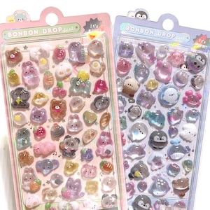 Pegatinas 3D Lindos Animales Océano Diario Pegatinas Lindas Scrapbooking