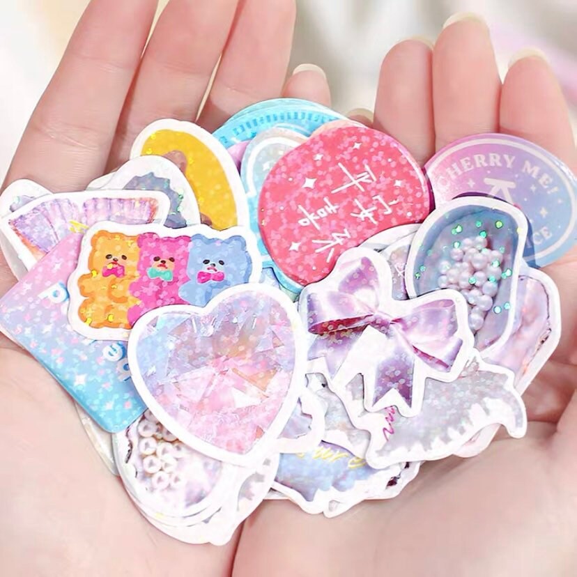 FREE SHIPPING 45pcs Shiny Stickers Planner Bear Stickers Etsy
