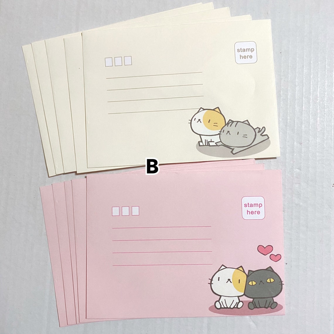 FREE SHIPPING 10pcs Cat Envelopes Set Cute Envelope Set Cat | Etsy