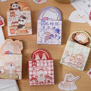 45 Stück Tier Aufkleber Pack Pinguin Panda Shiba Inu Katze Hase Planer Decor Kaninchen Haustier Hund Futter Schaf Journaling Scrapbooking Deco Aufkleber