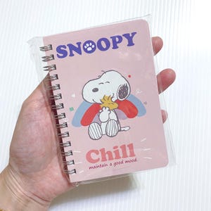 Peanuts Small Snoopy Notebook Spiral Notebooks Lined Cute Stationery ...