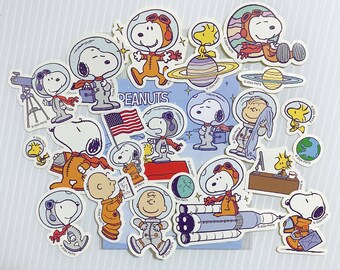 Peanuts Snoopy Stickers Pack Journaling Scrapbooking Deco Stickers Planner Decor - Etsy