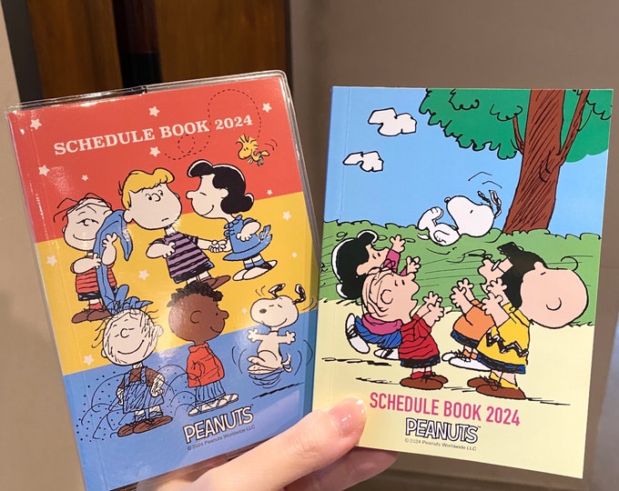 Peanuts 2024 Snoopy Schedule Book Monthly Planner Calendar Book Office