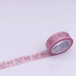 Opruiming roze vergulde washitape vlinder en lint Masking Tape Journaling Planner Decor