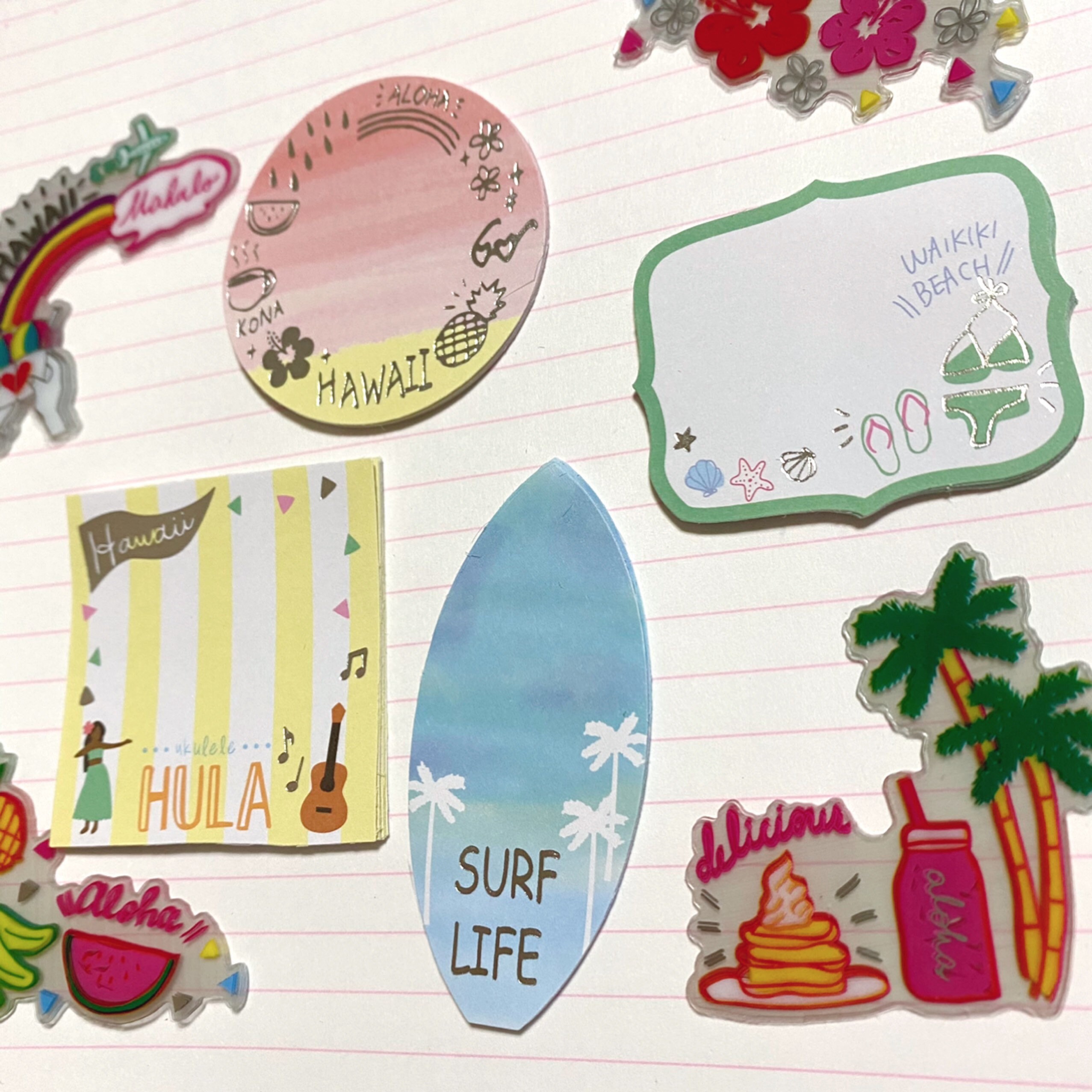 48pcs Hawaii Travel Sticker Label Sticker Frame Sticker Aloha Etsy