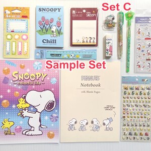 Snoopy Gift Set Cute Stationery Set Journal Notebooks Christmas Back to ...