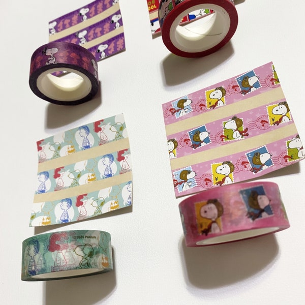 Snoopy Washi Tape Peanuts Masking Tape Cute Deco Tapes Planner Decor Journaling Scrapbooking