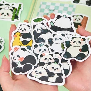 30 pcs Panda Adesivos Pacote Animal Urso Deco Adesivo Scrapbooking Planejador Decoração Diário