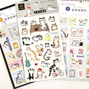 Katze Aufkleber Cute Kitty Deko Sticker Planer Decor Scrapbooking Journaling