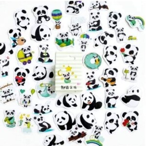 45-delige pandastickers pack dier beer deco sticker scrapbooking planner decor journaling
