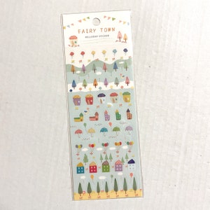 Mini Stickers Ville de fées Sticker Aménagement de cabane dans les arbres Décoration Stickers déco Scrapbooking Journalisation