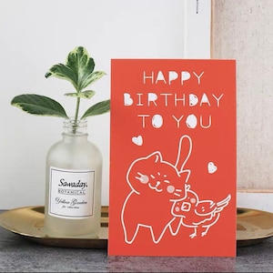 30 Stück alles Gute zum Geburtstag Postkarten Set Katze Glückwünsche Vogel Tier Happy Mail Pen Pal Nachricht
