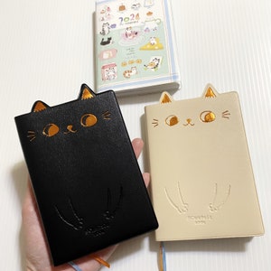 2024 Cat Schedule Book Monthly Planner Weekly Calendar Book Office Agenda Journal Notebook Cat Lover Stationery Back to School Gift for Her
