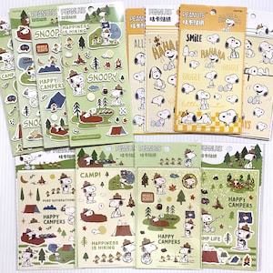 Pinda's Snoopy Stickers Leuke Planner Decor Glanzende Deco Sticker Scrapbooking Journaling