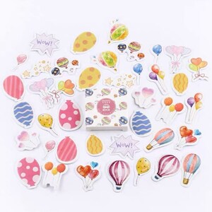 40 stks Luchtballon Stickers Pack Sky Planner Decor Journaling Plakboek Deco Sticker