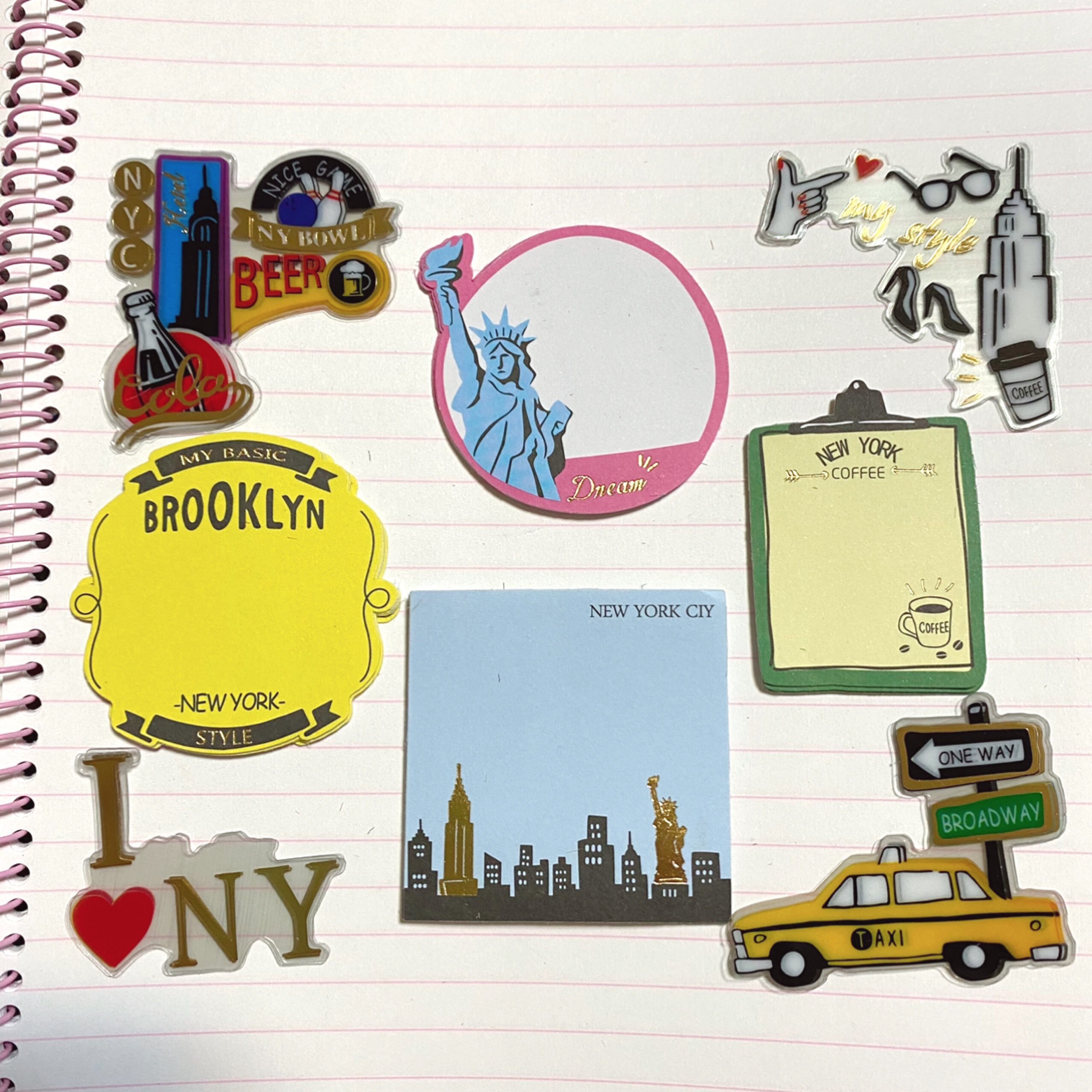 48pcs New York Travel Sticker Label Sticker Frame Stickers Etsy