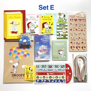 Snoopy Gift Set Cute Stationery Set Journal Notebooks Christmas Back to ...