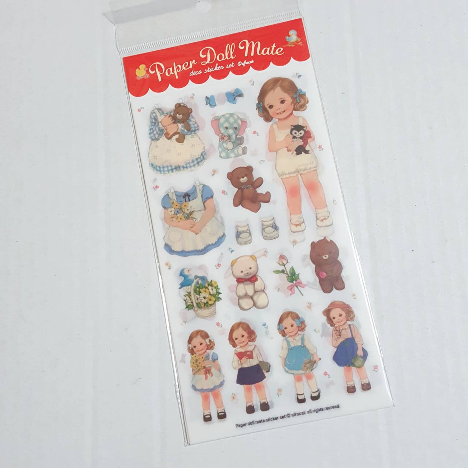 6 sheets Cute Doll Stickers Girl Stickers Kawaii Stickers | Etsy