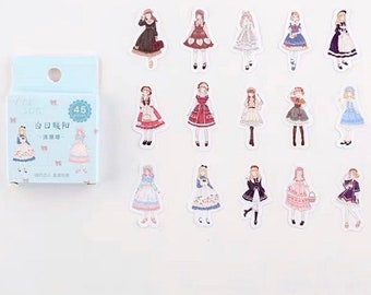 40PCS People Stickers People Stickers for Journaling Scrapbooking Journal  Stickers Fashion Girls Stickers for Photo Album Scrapb