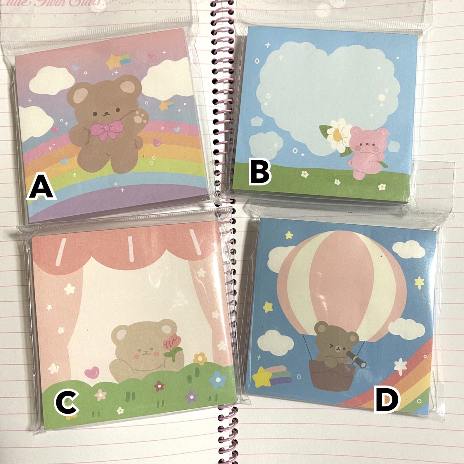 100 Sheets Bear Memo Pad Animal Memo Set Small Memo Pad Kawaii - Etsy
