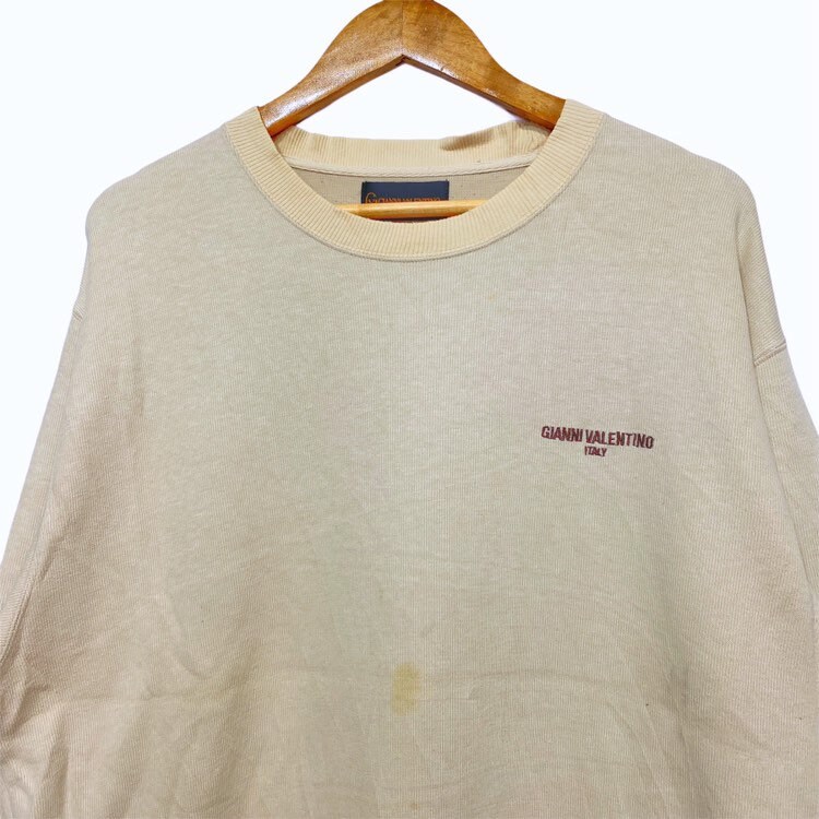 Vintage GIANNI VALENTINO Sweatshirt Big Logo - Etsy UK