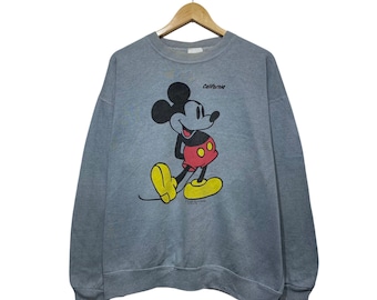 THE WALT DISNEY Company California Minnie Mouse by Sheery Mlg Tultex Maximum Sweat Crewneck Sweatshirt Vintage Rare!!
