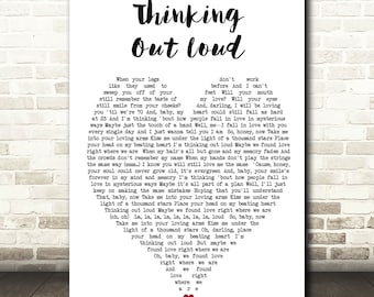Thinking out loud | Etsy
