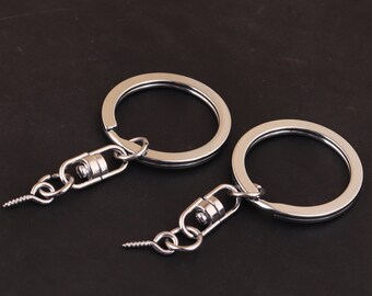 22*58 mm silver key chains,key ring chains,key ring blanks,key ring findings,key loop,Key Ring with Chain Key,1 inch Split Key Chain Rings